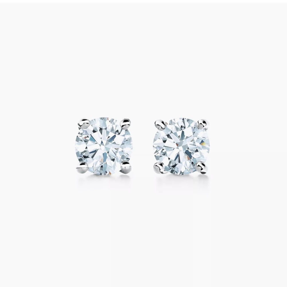 Tiffany Solitaire Diamond Stud
Earrings 0.23 diamond Platin